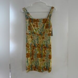 NWT SHORE Resort wear Floral Print Sleeveless Dress Size S